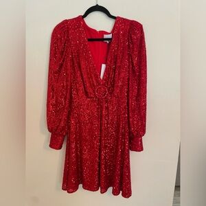 ONE 33 Social red sequin dress